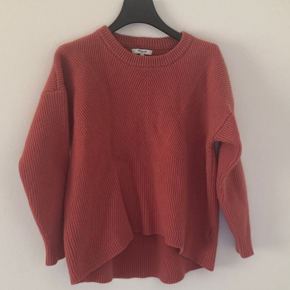 MADEWELL | Moderne Merino Wool Sweater in Salmon